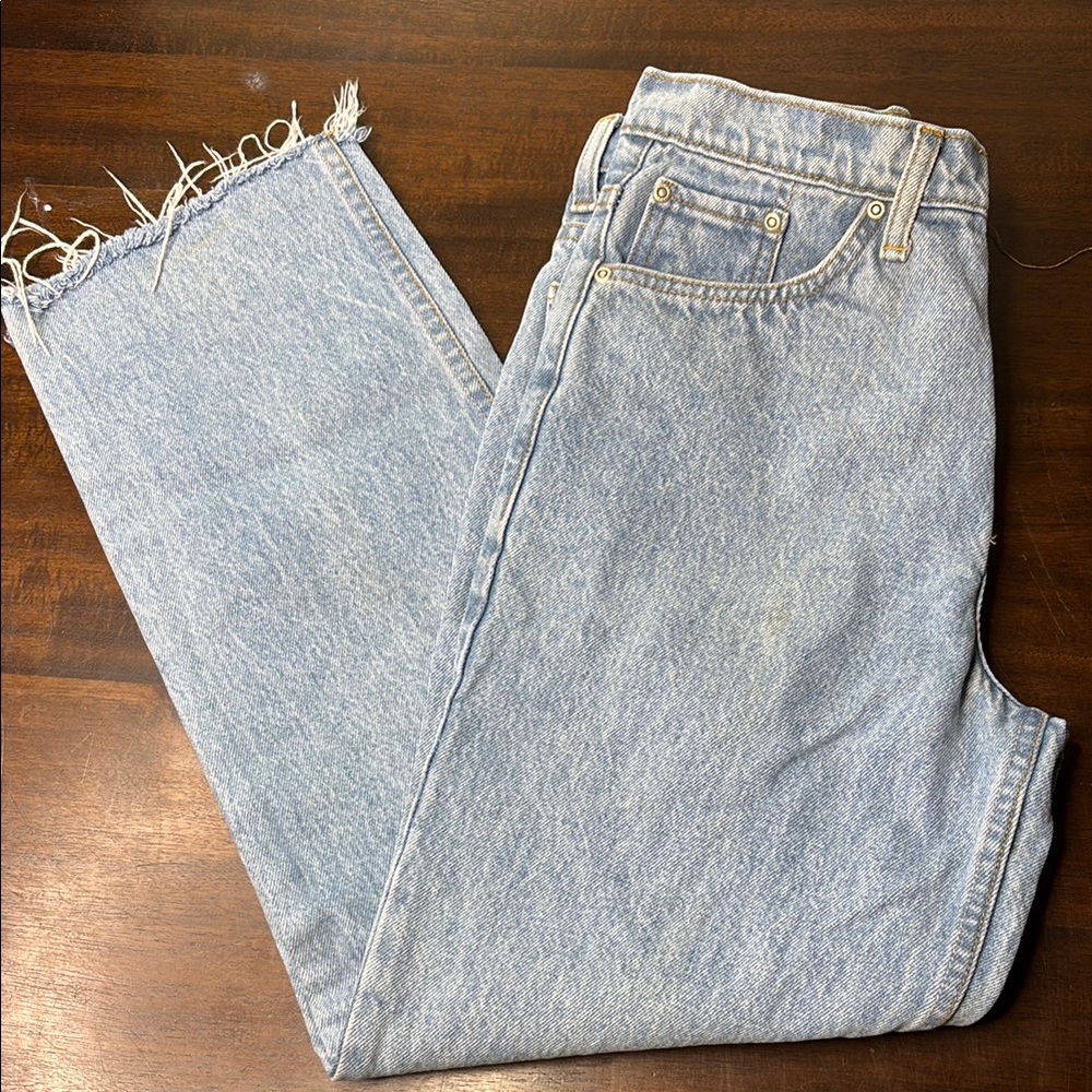 Classic High Rise Light Blue Denim Jeans